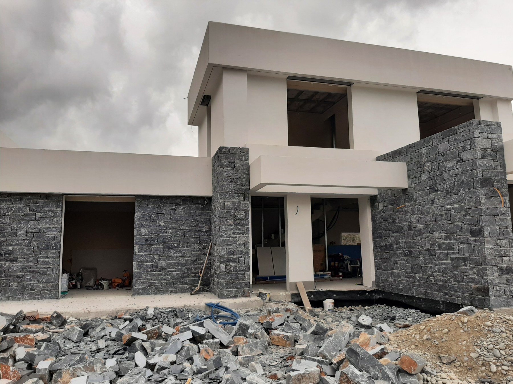 New-build villa under construction in Crete